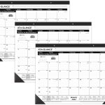 AT-A-GLANCE Desk Calendar 2023, Office Desk Pads, Monthly, 21-3/4" x 17", Large, Ruled Blocks, 3 Pack (AZSK2400)